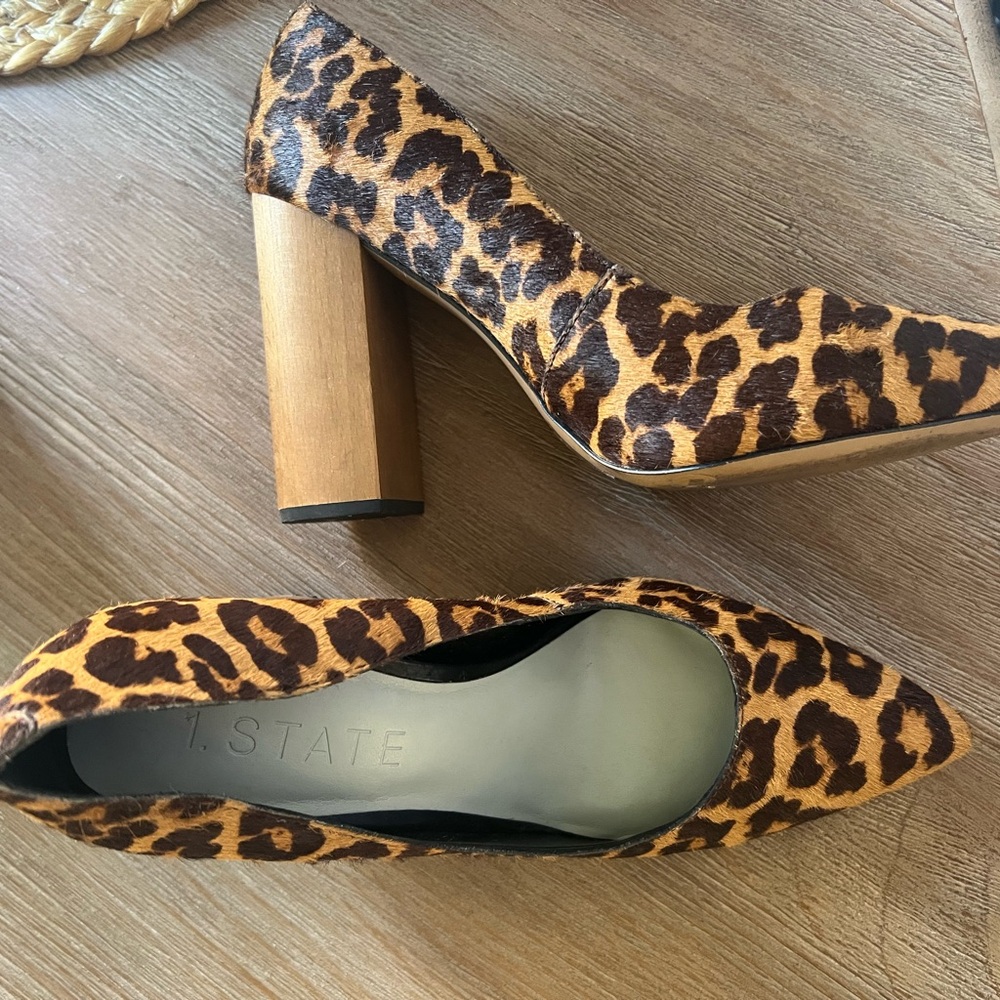1. State Animal Print Block Heels